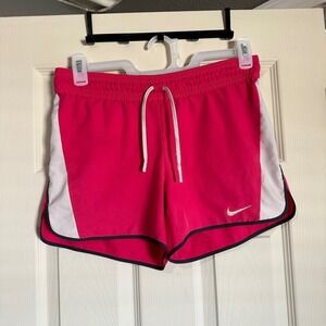 Pink Nike Athletic Dri-fit shorts size small. Pink white and black. (H5)